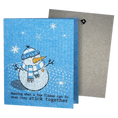 Load image into Gallery viewer, Amazing what a few Flakes Can Do Together turns into greeting card turns into cleaning cloth Clards.com