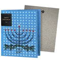 Load image into Gallery viewer, Love and Light Hanukkah Menorah Clard—greetings that turn into reusable cleaning cloths soakitup.shop