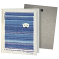 Load image into Gallery viewer, Clards eco-friendly greeting card - baby polar bear illustration You Are Never Too Small to Make a Difference text- turns into 2 reusable sponge cleaning cloths soakitup.shop