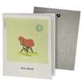 Load image into Gallery viewer, You Rock! Mid-century Rocker Greeting Card Turns Into cleaning cloth SoakiTUp.shop