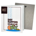 Load image into Gallery viewer, Sh*t Happens Soak iT Up Cactus Clards—Greetings that Clean turn into cleaning cloths soakitup.shop