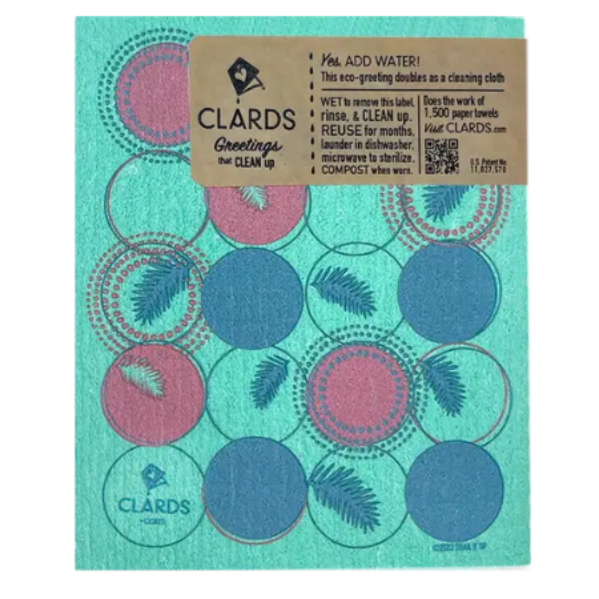 Back with label of Cardinal Branches Clards—Greetings that Clean Up - Greeting soakitup.shop