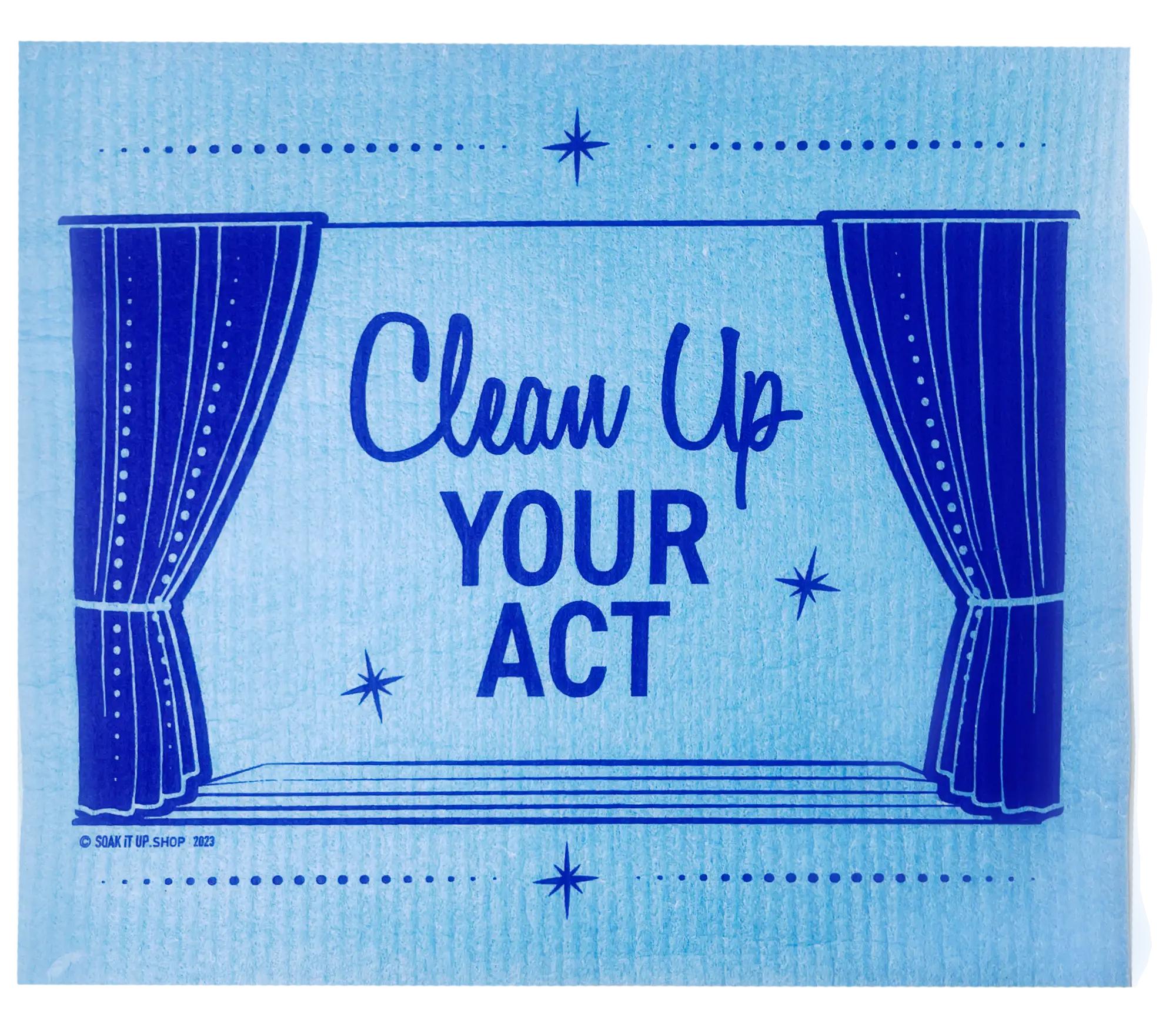 Clean Up Your Act Swift Mopper XL Swedish Cloth - Blue -