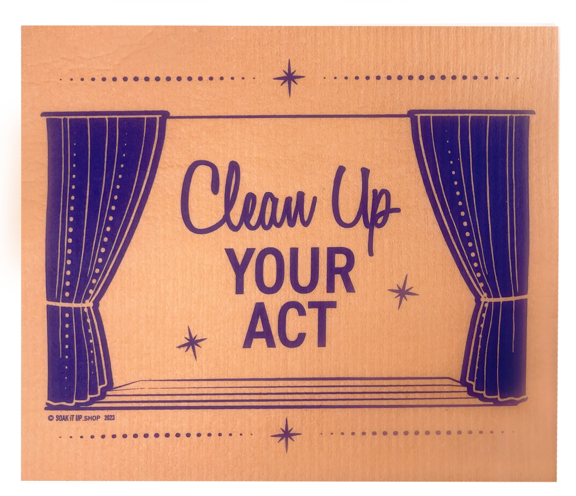 Clean Up Your Act Swift Mopper XL Swedish Cloth - Orange -