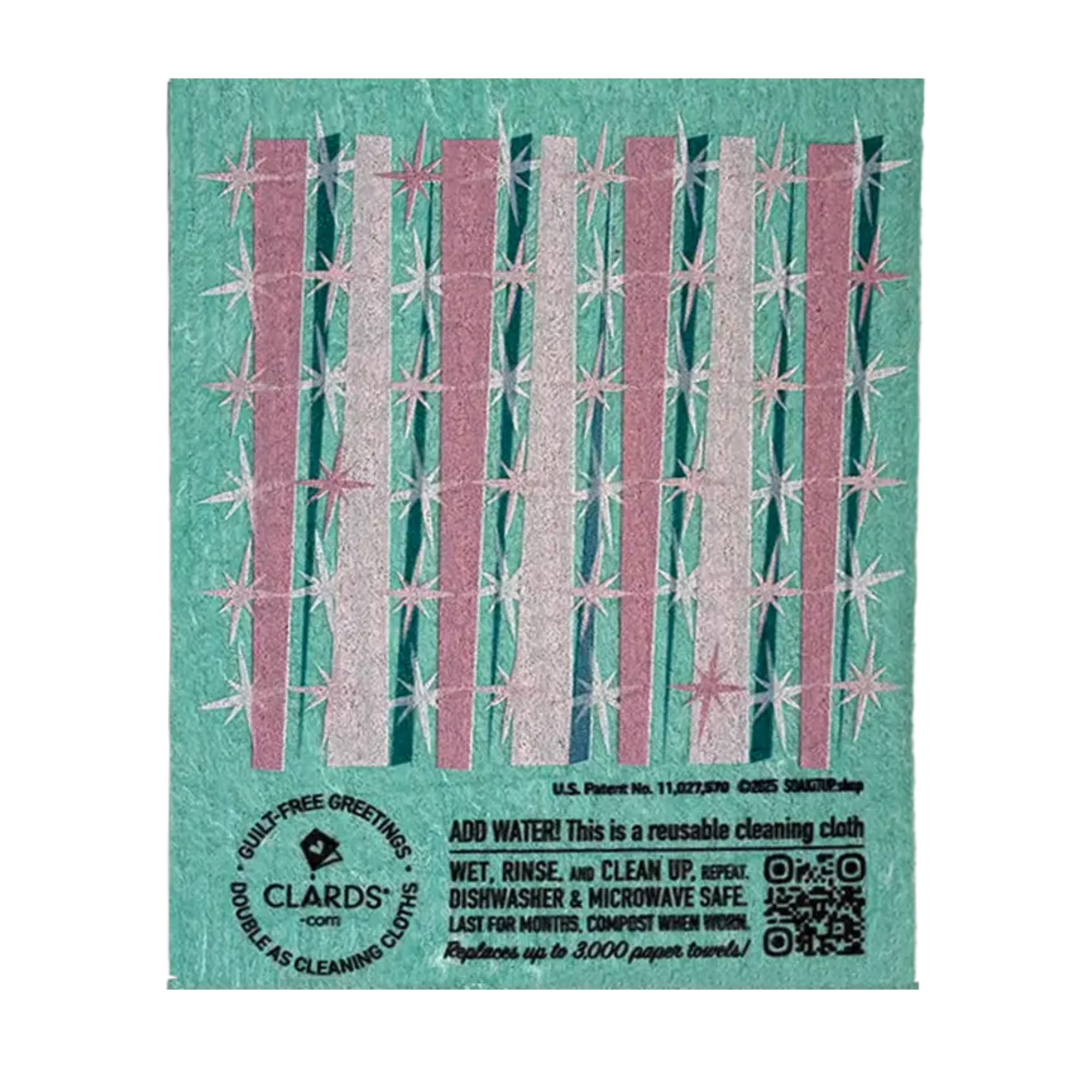 Back of You Clean Up Nice –Greeting Card Turns Swedish Sponge Cloth soakitup.shop