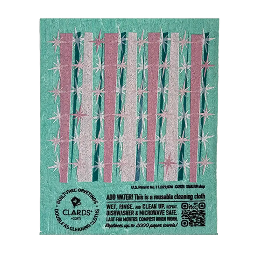 You Clean Up Nice –Greeting Card Turns Swedish Sponge Cloth