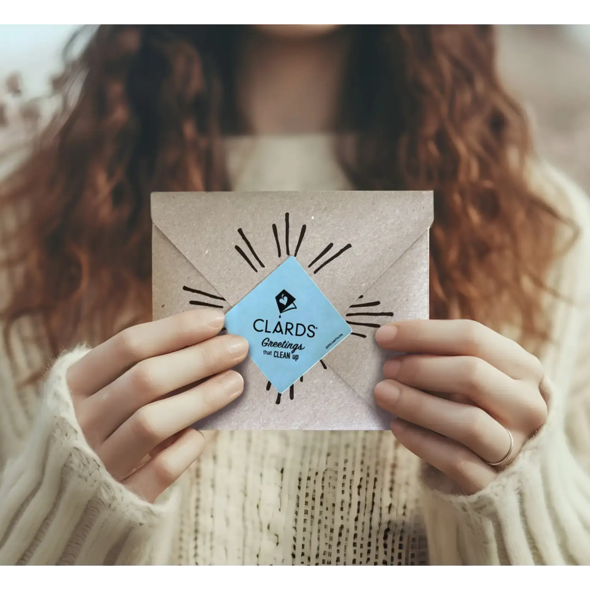Beautiful You 2-in-1 Greeting Clard® & Eco Cloth envelope soakitup.shop