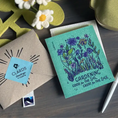 Load image into Gallery viewer, Gardening Good for Soil, Soul–Greeting Card Turns to Swedish Sponge Cloth soakitup.shop

