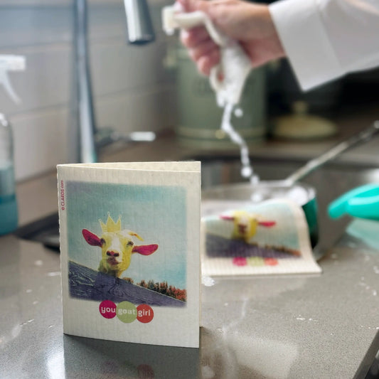 You GOat Girl 2-in-1 Greeting Clard® & Eco Cloth - Eco