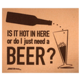 Load image into Gallery viewer, Is it hot in here or do I just need a BEER? Orange Swedish dishcloth  soakitup.shop
