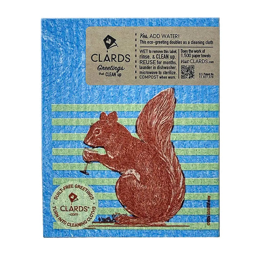 Less Nuts More Wine Squirrel Clards—Greetings turn into