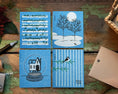 Load image into Gallery viewer, Chickadee Peace & Love Greeting Turns Into a Cleaning Cloth
