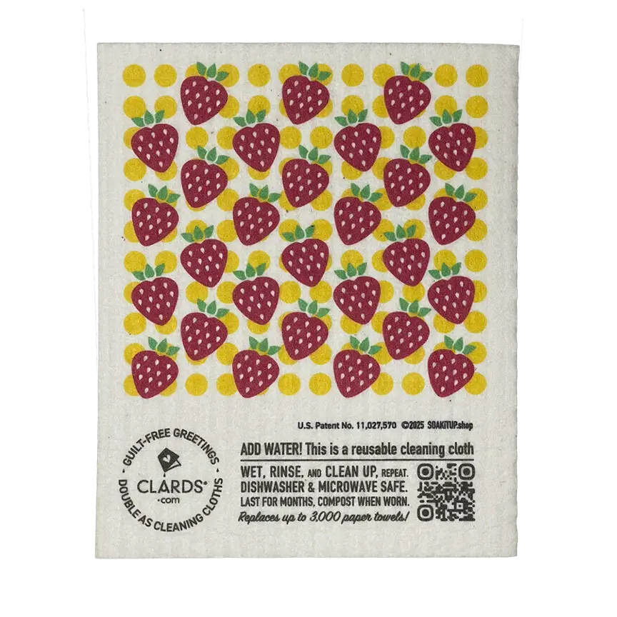 Loved Berry Much 2-in-1 Greeting Clard® & Eco Cloth - Eco