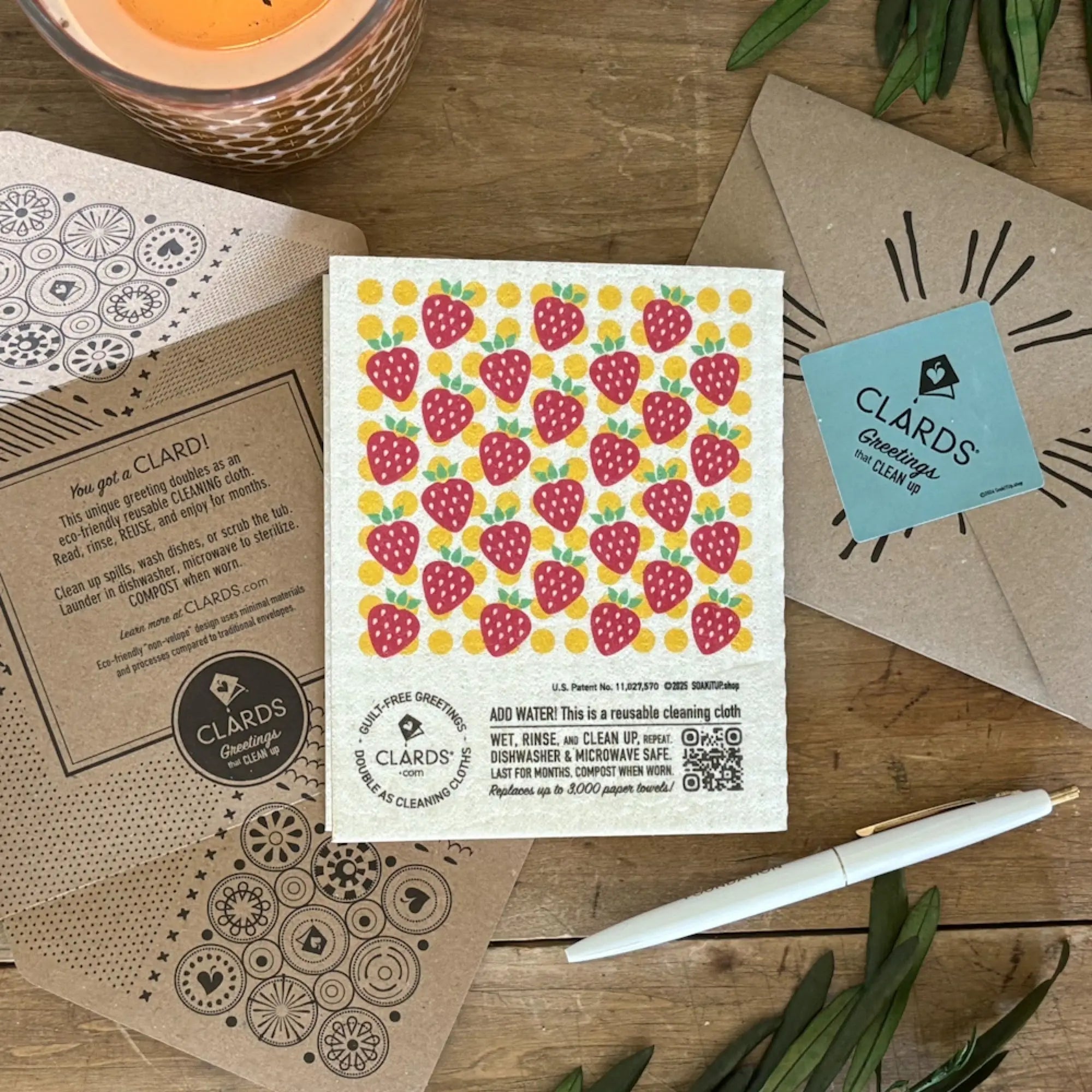 Loved Berry Much 2-in-1 Greeting Clard® & Eco Cloth - Eco