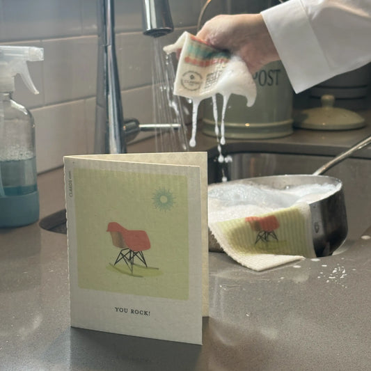 You Rock! 2-in-1 Greeting Clard® & Eco Cloth - Eco Greeting