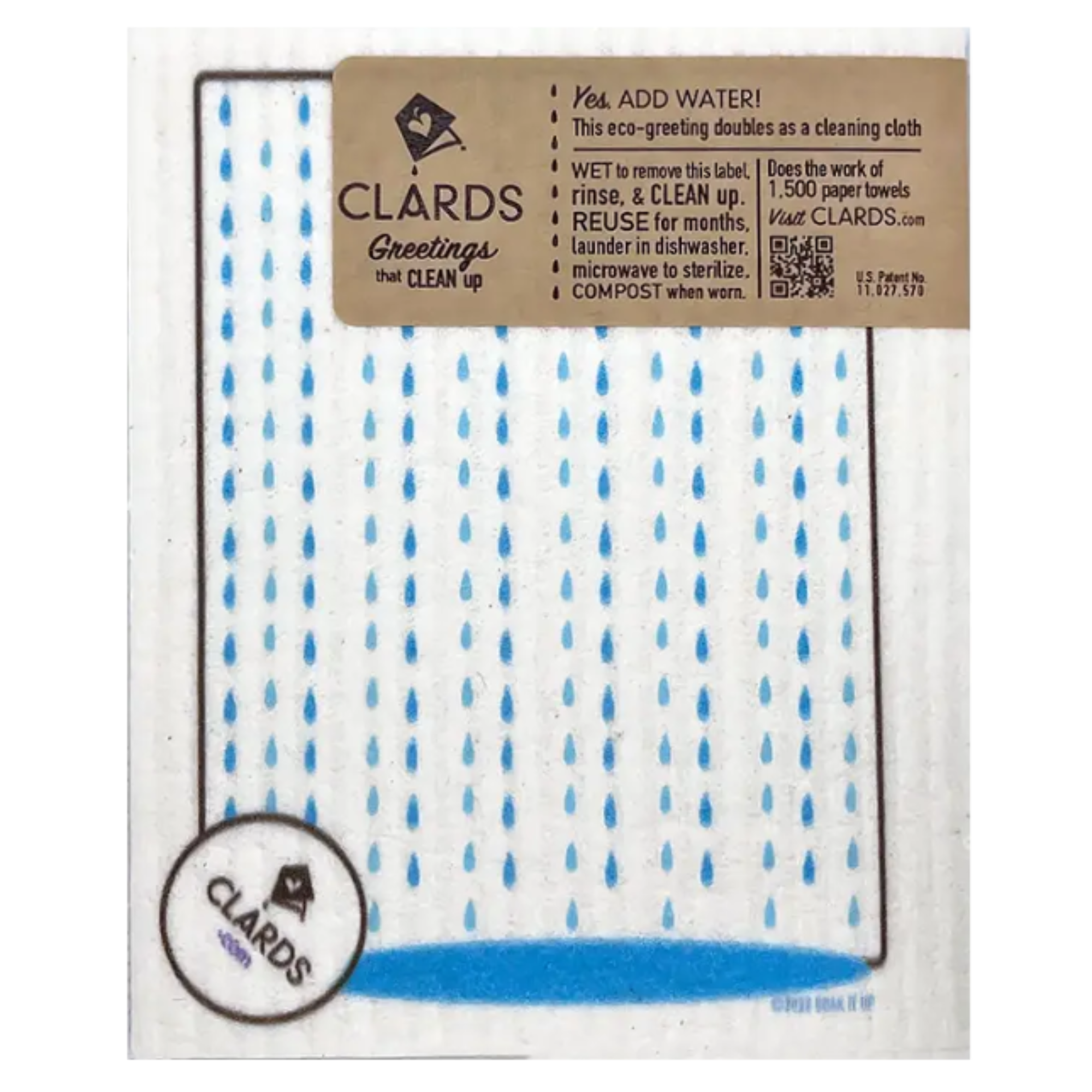 Sh*t Happens Cactus Clards—Greetings that turn into reusable cleaning cloths Swedish dishcloths soakitup.shop