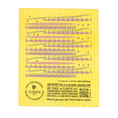 Load image into Gallery viewer, Yellow reusable swedish sponge cloth with pink and blue wavy lines stars and dots from shed on me eco greeting card
