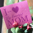 Load image into Gallery viewer, I heart my beautiful MOM - Swedish Dishcloths
