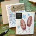 Load image into Gallery viewer, Smitten Mitten Vintage Etching Greeting Clard - Greeting

