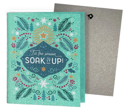 Tis the Season—Soak iT Up Clards—Greetings that Clean Up