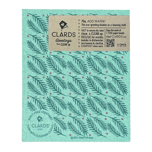 Tis the Season—Soak iT Up Clards—Greetings that Clean
