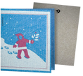 Load image into Gallery viewer, Walk in Peace Greeting turns into Cleaning Cloth | Clard
