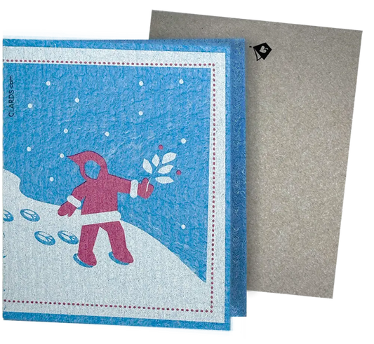 Walk in Peace Greeting turns into Cleaning Cloth | Clard