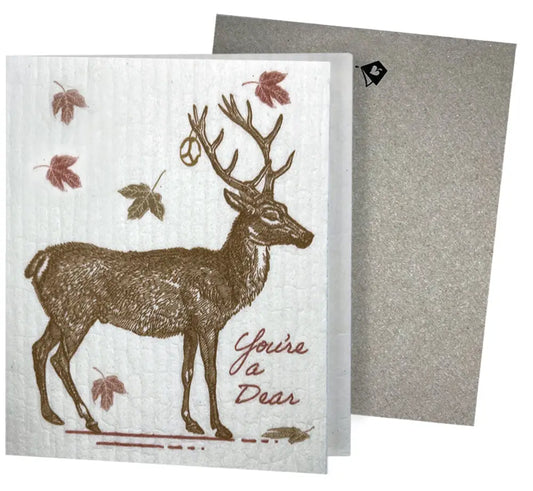 You’re a Dear – Greeting Card Turns Into a Swedish Sponge